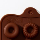Форма для шоколада Доляна «Лакомство», силикон, 21×10,4 см, 15 ячеек, цвет коричневый - Фото 10