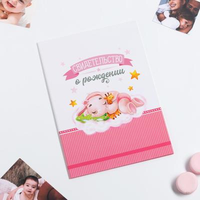 Папка для свидетельства о рождении, А4 «Слоник»