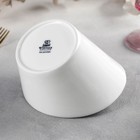 Блюдо фарфоровое для снеков Wilmax, 14×16 см, белое - Фото 2