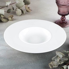 Тарелка фарфоровая Wilmax, 280 мл, d=28 см, цвет белый