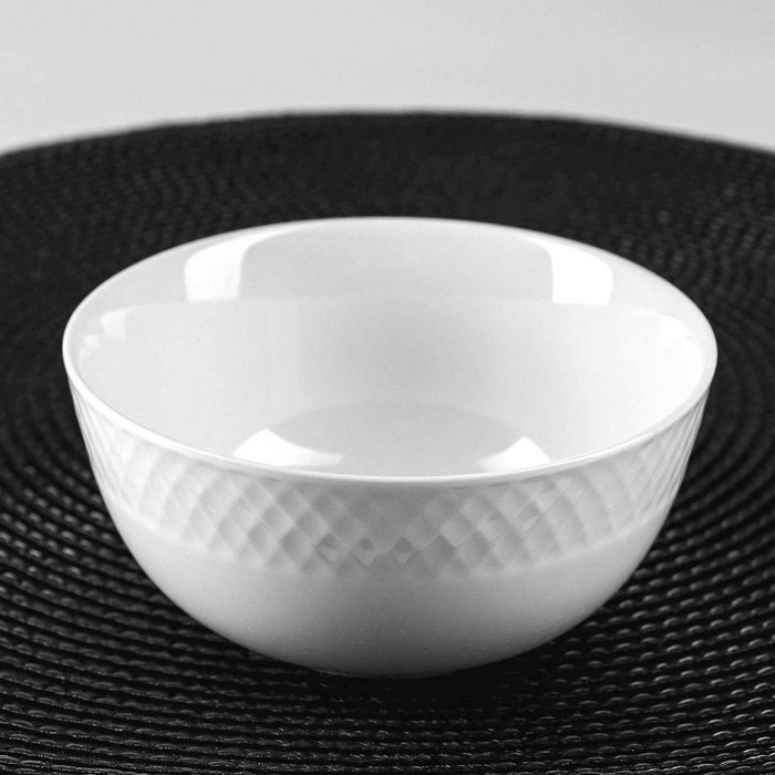 Салатник Wilmax «Юлия Высоцкая», 350 мл, d=12 см, фарфор, белый - Фото 1