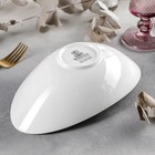 Салатник фарфоровый Wilmax Olivia, 0.6 л, 25.5×15×7.5 см, цвет белый - Фото 2