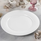 Тарелка фарфоровая обеденная Wilmax «Юлия Высоцкая», d=28 см, цвет белый - фото 4628978