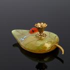 Подсвечник церковный на 1 свечу «Лист с божьей коровкой», 5×9 см, селенит - Фото 3