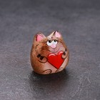 Фигурка «Котёнок Веня с сердечком», 3.5×3 см, селенит - Фото 1