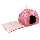 Юрта Сердечки, 42 х 42 х 48 см, розовая - Фото 3