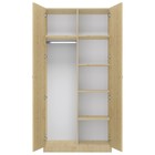 Шкаф прямой двухстворчатый Polini kids Simple, 898×500×1900 мм, цвет натуральный - Фото 2