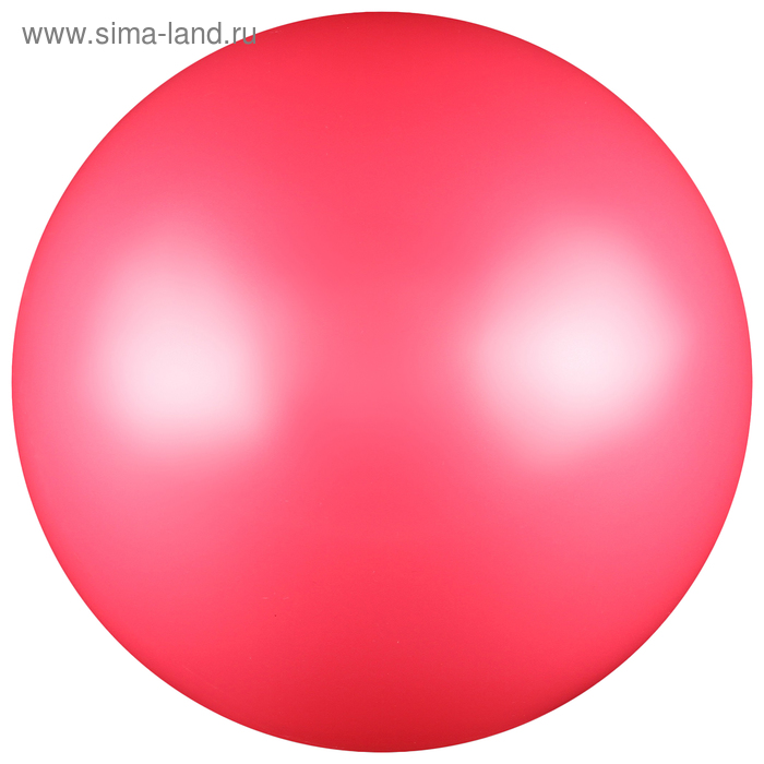 Мяч для художественной гимнастики, силикон, металлик, 15 см, 300 г, AB2803, цвет розовый - Фото 1