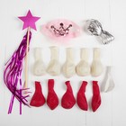 Фонтан из шаров "Наша принцесса", повязка, топпер, наклейки, лента - Фото 6