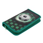 Пенал школьный, 1 секция, 11.5×20.5×3 см «Футбол» - Фото 2