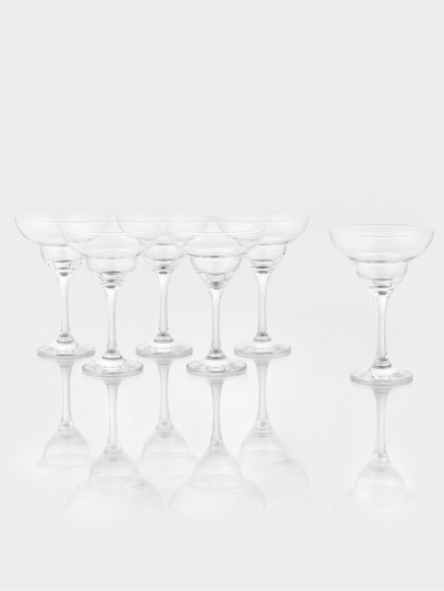 Набор бокалов для маргариты Paşabahçe Bistro, 280 мл, размер одного бокала 11.5×17 см, 6 шт., стекло, прозрачный
