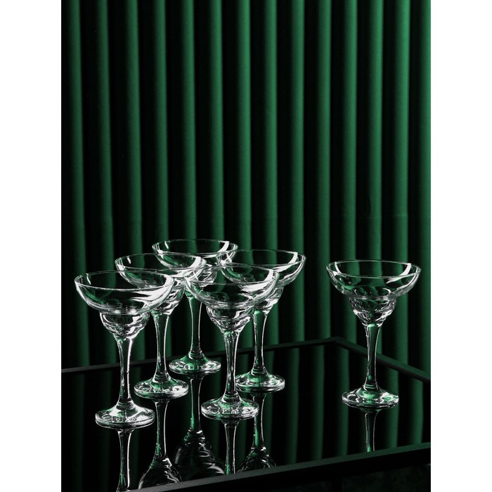 Набор стеклянных бокалов для маргариты Bistro, 280 мл, 6 шт - Фото 1