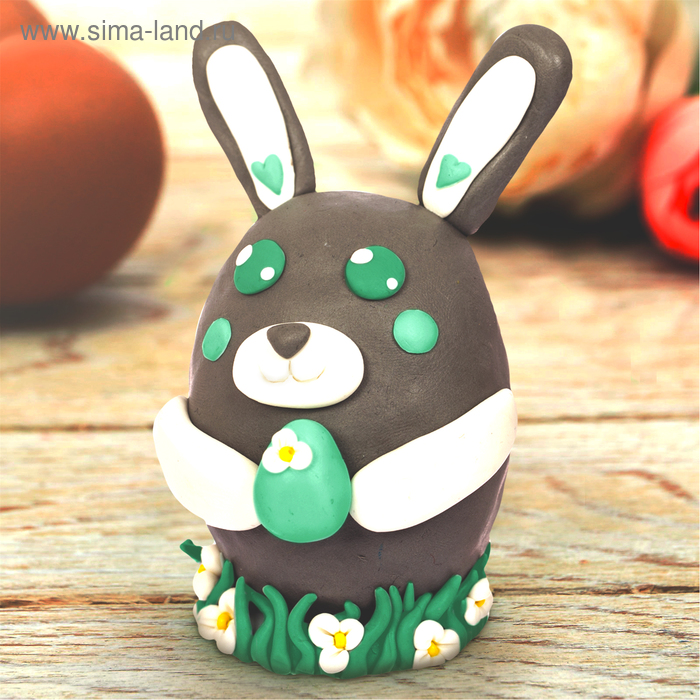 Набор для творчества. Декор яиц полимерной глиной «Заяц с яичком» - Фото 1