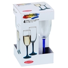 Набор бокалов для шампанского Империал Блю, 4 шт, 155 мл - Фото 5