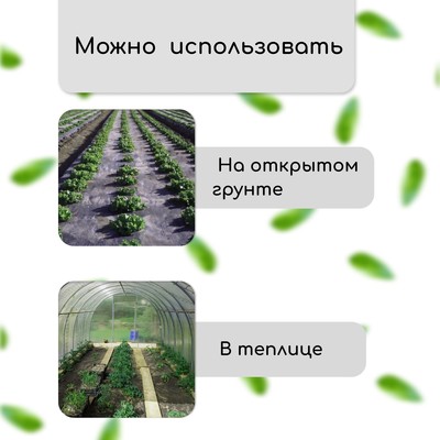Материал мульчирующий, с перфорацией, 5×1.6 м, плотность 80 г/м², спанбонд с УФ-стабилизатором, 2 ряда перфорации, чёрный, Greengo, Эконом 30%