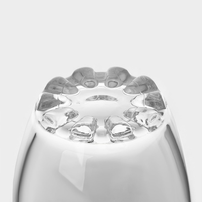 Ведро для льда стеклянное Sylvanа, 650 мл, h=13 см, с ручкой и щипцами - фото 1905317136