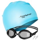 Набор для плавания ONLYTOP: шапочка, очки, беруши, цвета МИКС - Фото 10