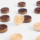 Шашки игра настольная деревянные, d=2.3 см - Фото 3