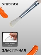 Кисть для рисования, коза, № 3, Calligrata, круглая, деревянная ручка - Фото 2