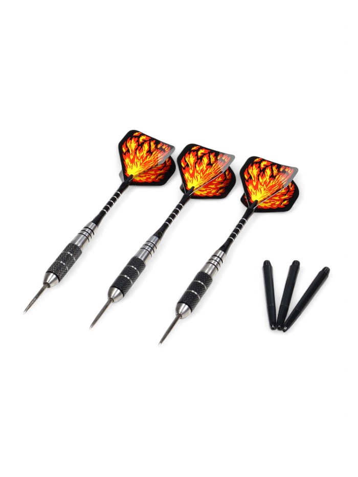 Дротики для дартса, 3 шт., металлический наконечник, вес 20 г, цвет МИКС - Фото 1