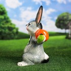 Садовая фигура "Заяц с морковкой", 42 см, микс - Фото 4