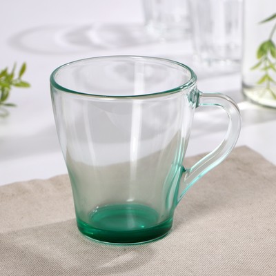 Кружка «Джем», 250 мл, стекло, зелёная