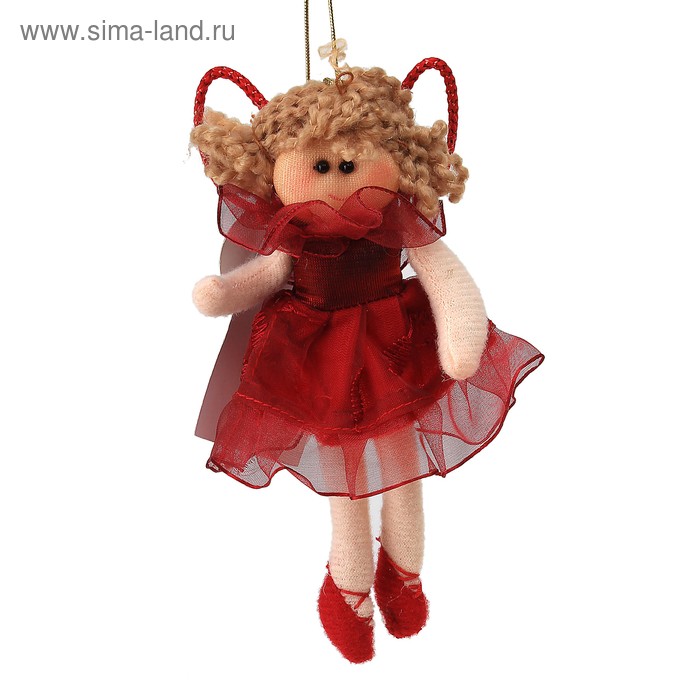 мягкая девочка бордо 14 см - Фото 1