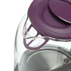 Чайник электрический Kitfort KT-640-5, стекло, 1.7 л, 2200 Вт, подсветка, фиолетовый - Фото 2
