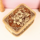 Хлебница-батонница с крышкой «Лилии», на шарнире, 22.5×16×11 см, береста - Фото 5