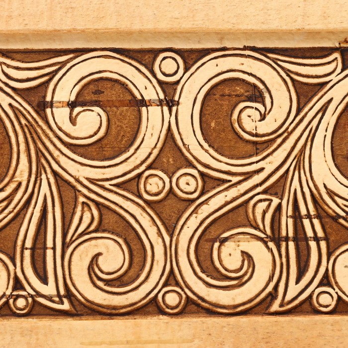 Батонница «Лилии», на шарнире, 22,5×16×11 см, береста - фото 1905543019