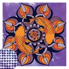Алмазная мозаика мандала «Рыбки» с частичным заполнением, 20 х 20 см. Набор для творчества - Фото 2