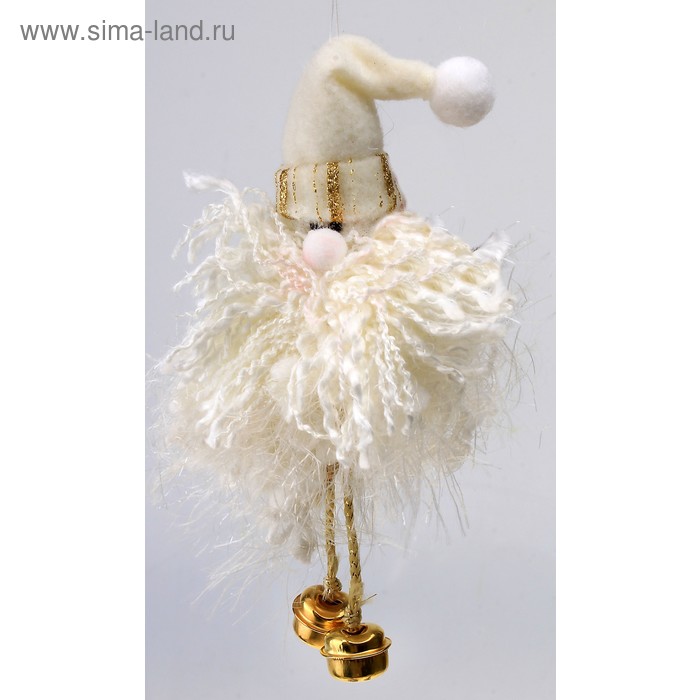 мягкая дед мороз пух ножки колокольчики 14 см - Фото 1