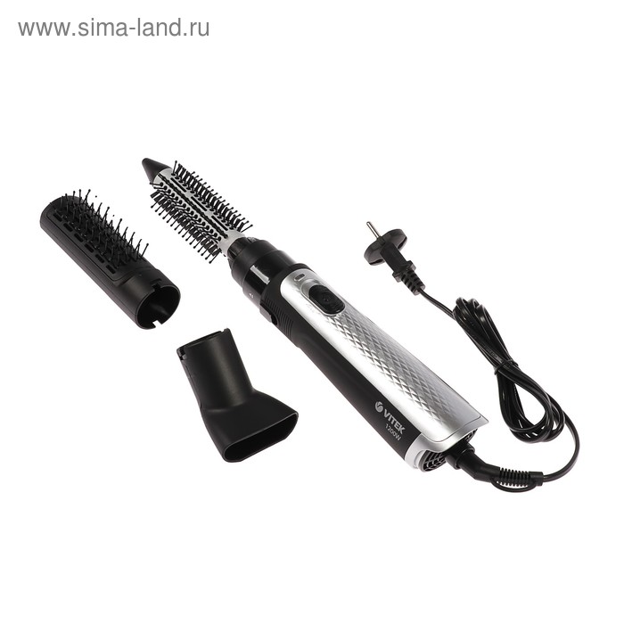 Фен-щётка Vitek VT-8244, 1200 Вт, 2 насадки, 3 режима