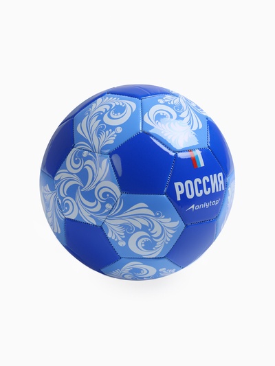 Футбольный мяч ONLYTOP «Россия», машинная сшивка, 32 панели, р. 5, PVC