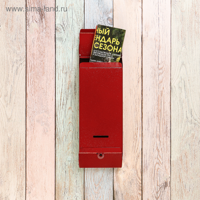 Ящик почтовый «Столбик», без замка (с петлёй), красный - Фото 1