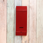 Ящик почтовый «Столбик», без замка (с петлёй), красный - Фото 4