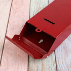 Ящик почтовый «Столбик», без замка (с петлёй), красный - Фото 6