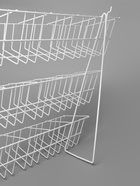 Стойка прикассовая 88.5×24×56 см, размер ячейки 12.5×12×13 см, белая - Фото 8