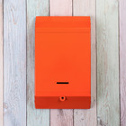 Ящик почтовый без замка (с петлёй), вертикальный, «Почта», оранжевый - Фото 2