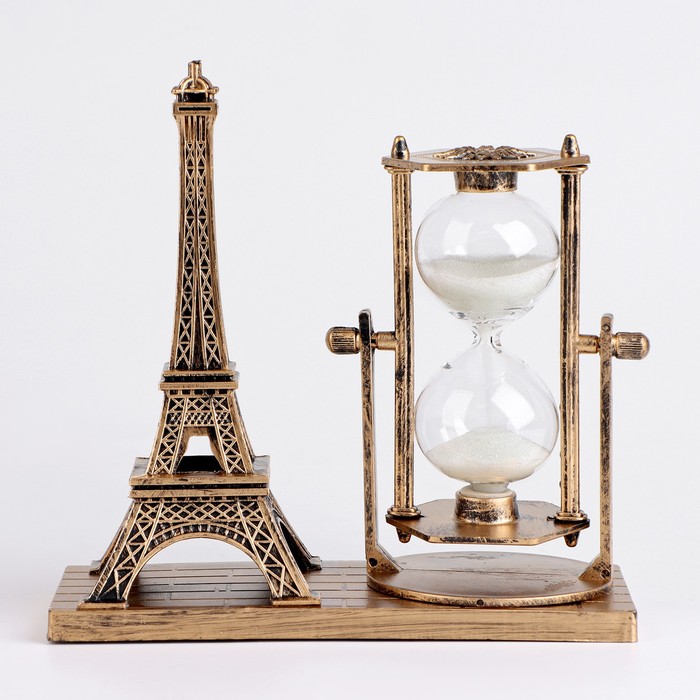 Песочные часы "Эйфелева башня", сувенирные, 15.5 х 6.5 х 16 см - Фото 1