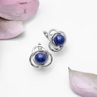 Серьги родирование орбита «Лазурит» - Фото 1