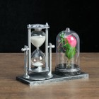 Песочные часы "Роза", сувенирные, с подсветкой, 15 х 9 х 14 см, микс - Фото 4