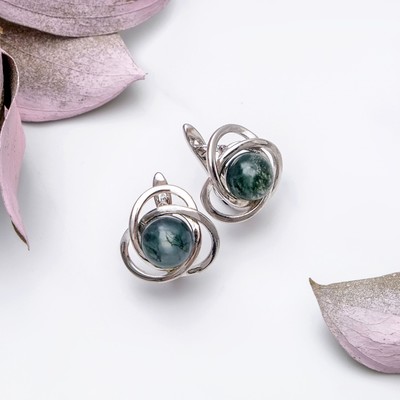 Серьги родирование орбита «Яшма»