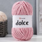 Пряжа "Dolce" 100% микрополиэстер 120м/100гр (769 роза) - фото 8451318