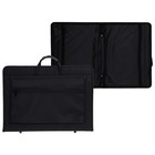 Папка для чертежей и рисунков для художников А3, 470 х 350 х 40 мм, с ручками, каркасная, текстильная, "Вдохновение" 1B31, карман, чёрная - Фото 1