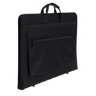 Папка для чертежей и рисунков для художников А3, 470 х 350 х 40 мм, с ручками, каркасная, текстильная, "Вдохновение" 1B31, карман, чёрная - Фото 2