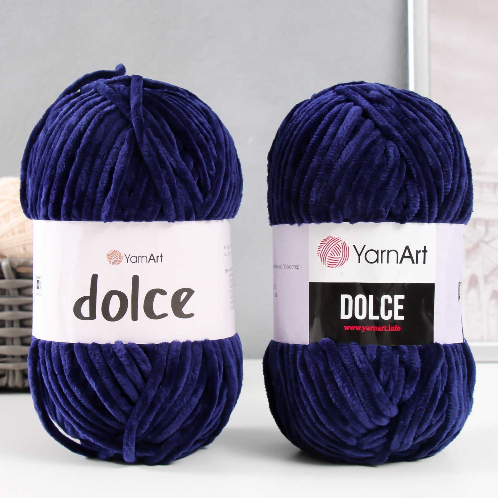 Плюшевая пряжа для вязания спицами, крючком YarnArt, Dolce, 100% ...