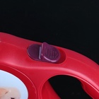 Рулетка с принтом "Милашка", 5 м, вес животного до 15 кг, красная 2603405