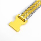 Ошейник со светоотражающей прострочкой "Неон", 34 х 1 см, микс цветов - Фото 7