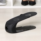 Подставка для хранения обуви IDEA, пластик, 28×10×14 см, чёрный - Фото 1